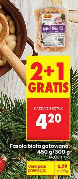 Fasola biała gotowana, 450 g/300 g