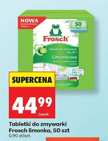 Tabletki do zmywarki Frosch limonka, 50 szt