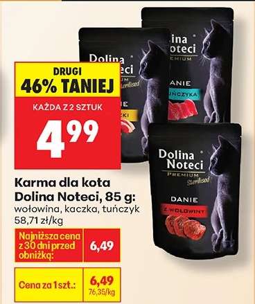 Karma dla kota Dolina Noteci, 85 g
