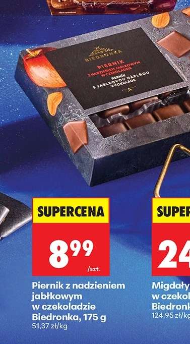 Piernik z nadzieniem jabłkowym w czekoladzie Biedronka, 175 g