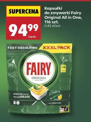 Kapsułki do zmywarki Fairy Original All in One, 116 szt.