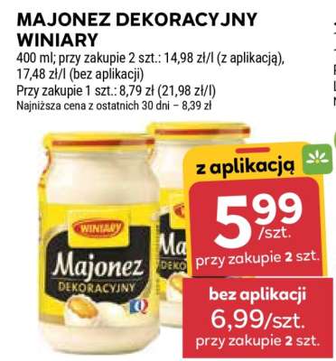 Majonez dekoracyjny WINIARY
