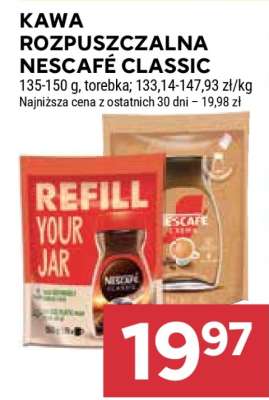 Kawa rozpuszczalna NESCAFÉ CLASSIC