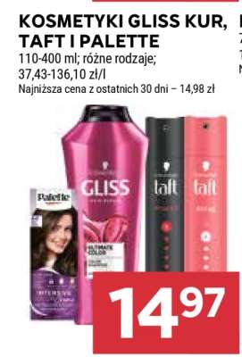 Kosmetyki Gliss Kur, Taft i Palette