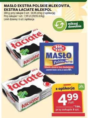 MASŁO EKSTRA POLSKIE MLEKOVITA, EKSTRA ŁACIATE MLEKPOL