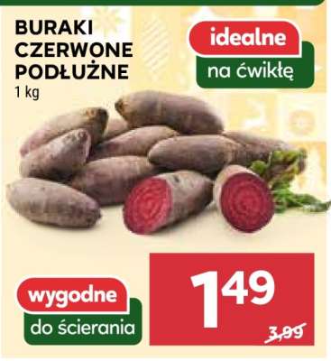 Buraki czerwone podłużne