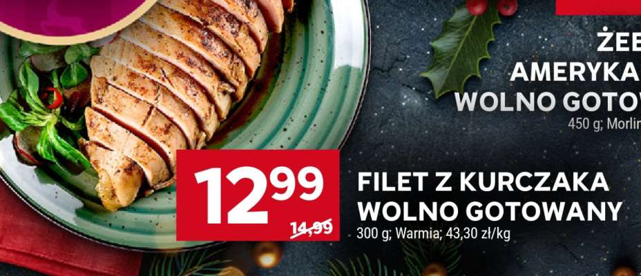 Filet z kurczaka wolno gotowany