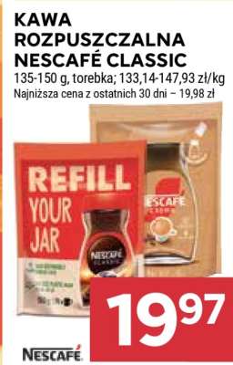 Kawa rozpuszczalna NESCAFÉ CLASSIC