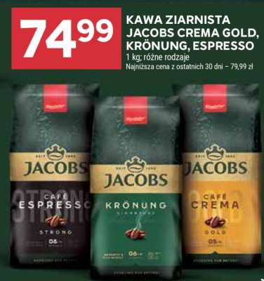 Kawa Ziarnista Jacobs Crema Gold, Krönung, Espresso