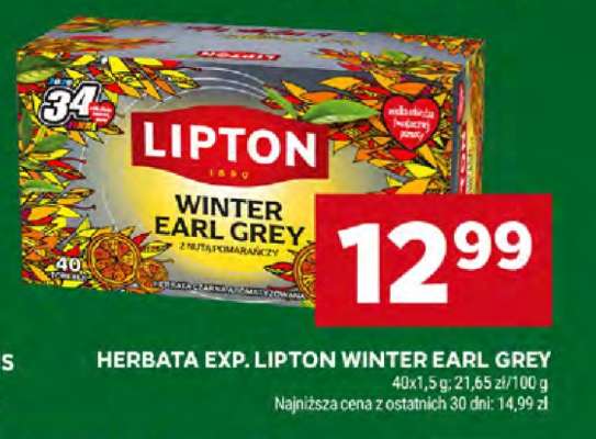 Herbata Exp. Lipton Winter Earl Grey