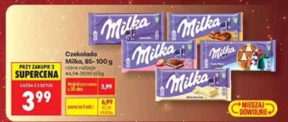 Czekolada Milka, 85-100 g