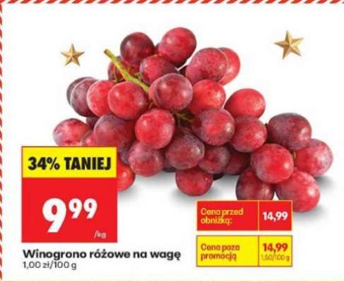 Winogrono różowe na wagę