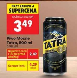Piwo Mocne Tatra, 500 ml