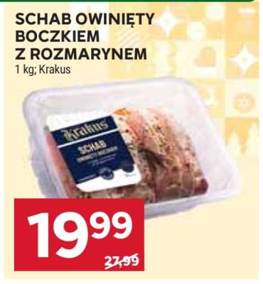 SCHAB OWINIĘTY BOCZKIEM Z ROZMARYNEM