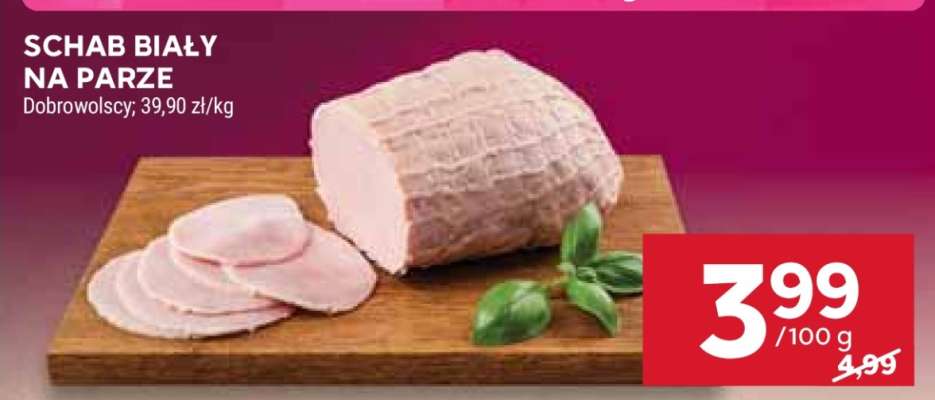 Schab biały na parze