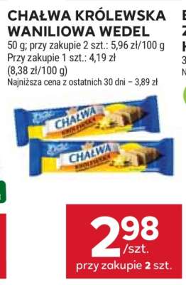 Chałwa Królewska Waniliowa Wedel