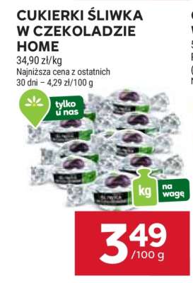 Cukierki Śliwka w Czekoladzie Home