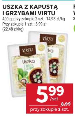 Uszka z kapustą i grzybami Virtu