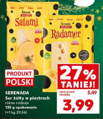 SERENADA Ser żółty w plastrach