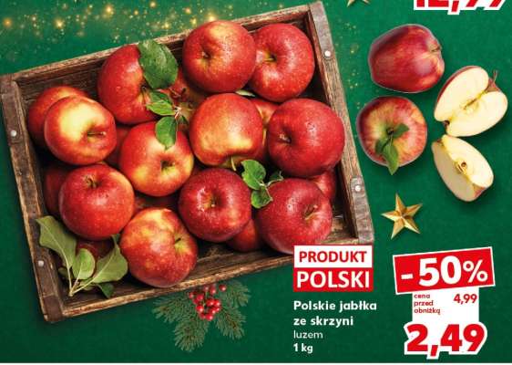 Polskie jabłka ze skrzyni luzem 1 kg