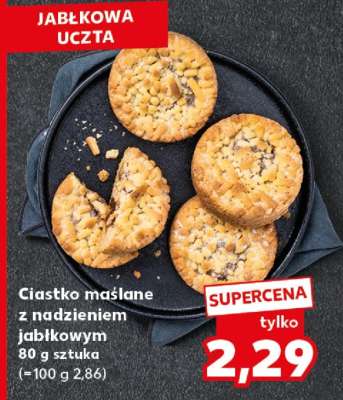 Ciastko maślane z nadzieniem jabłkowym