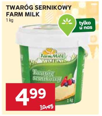 TWARÓG SERNIKOWY FARM MILK