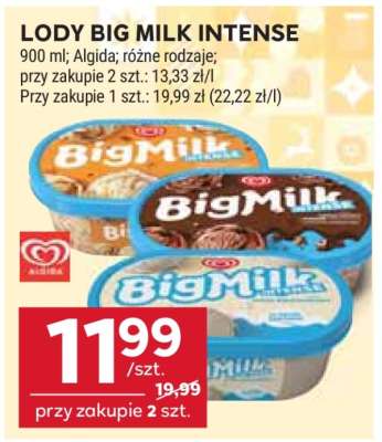 Lody BIG MILK INTENSE