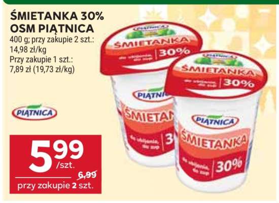 ŚMIETANKA 30% OSM PIĄTNICA