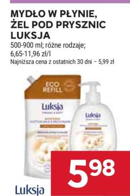 Mydło w płynie, żel pod prysznic Luksja