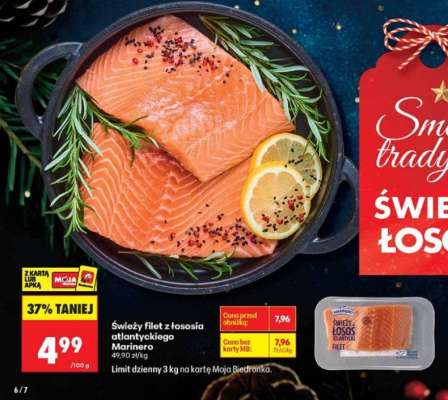 Świeży filet z łososia atlantyckiego Marinero