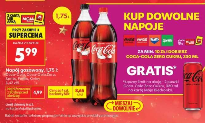 Napój gazowany, 1,75 l