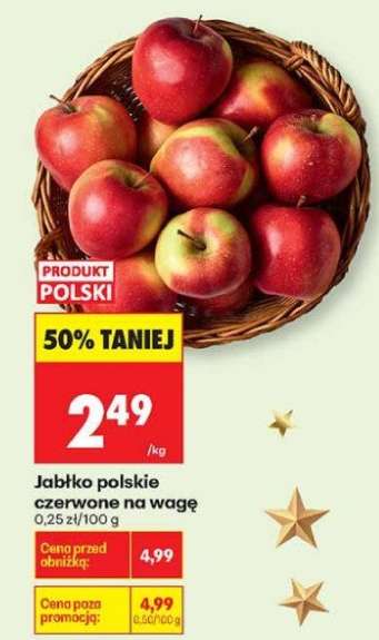 Jabłko polskie czerwone na wage