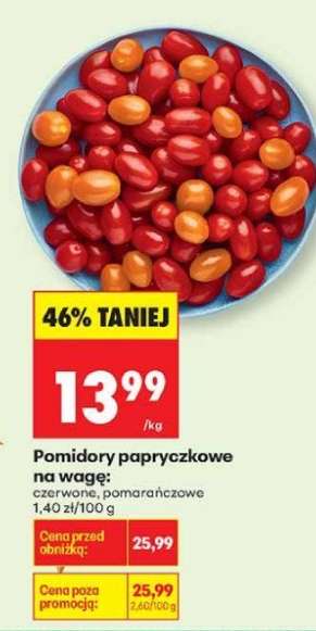 Pomidory papryczkowe na wagę