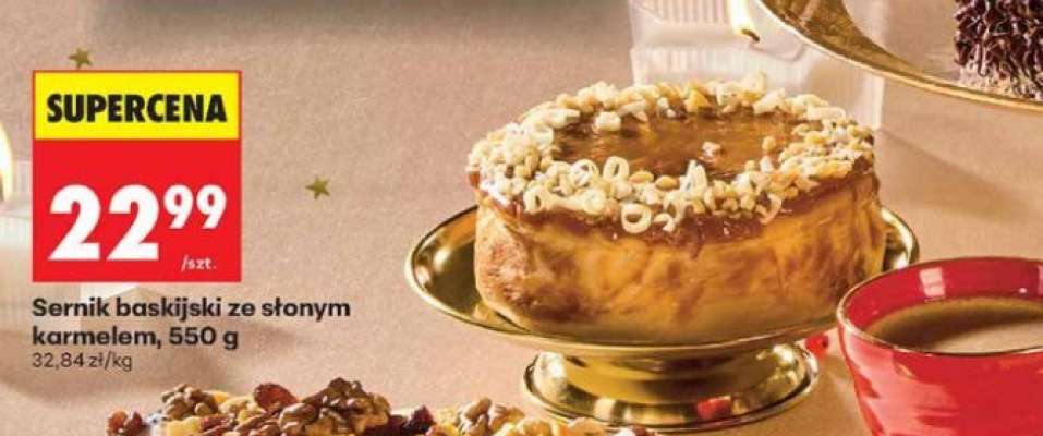 Sernik baskijski ze słonym karmelem, 550 g