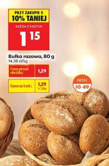Bułka razowa 80 g