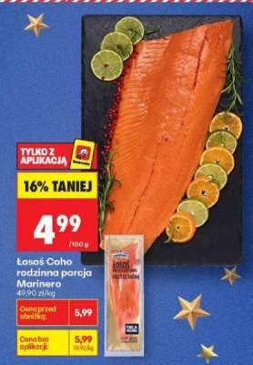 Łosoś Coho rodzinna porcja Marinero