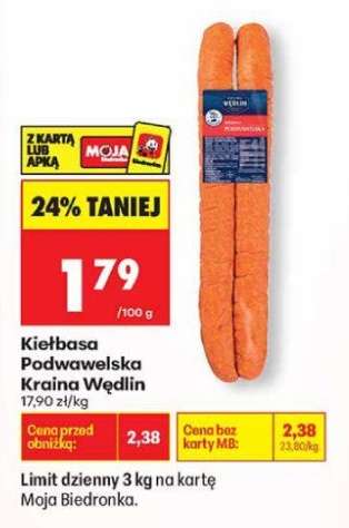Kiełbasa Podwawelska Kraina Wędlin .