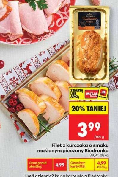 Filet z kurczaka o smaku maślanym pieczony Biedronka