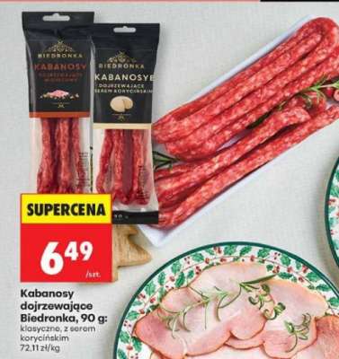 Kabanosy dojrzewające Biedronka, 90 g