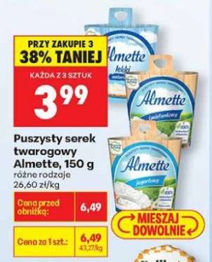 Puszysty serek twarogowy Almette, 150 g