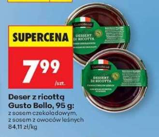 Deser z ricottą Gusto Bello, 95 g