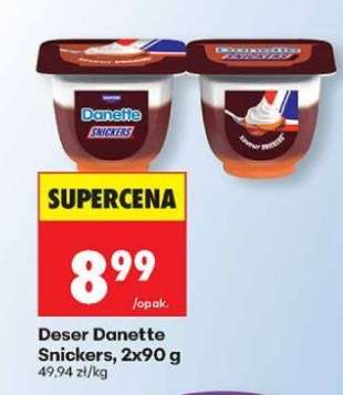Deser Danette Snickers, 2x90 g