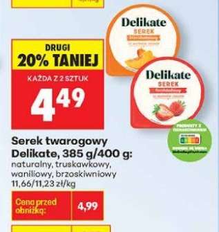 Serek twarogowy Delikate, 385 g/400 g