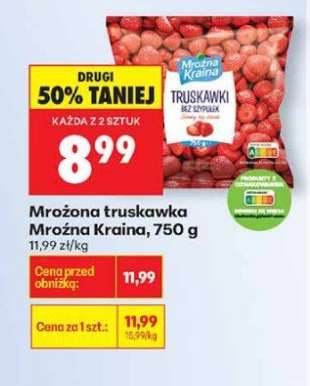 Mrożona truskawka Mrożna Kraina, 750 g
