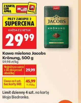Kawa mielona Jacobs Krönung, 500 g