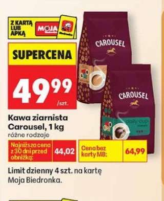 Kawa ziarnista Carousel , 1 kg