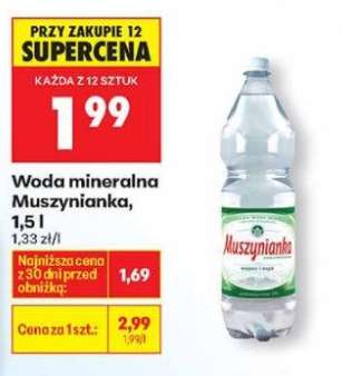 Woda mineralna Muszynianka, 1,5 l