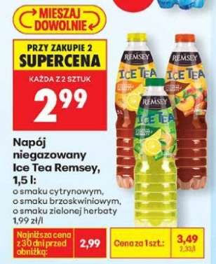 Napój niegazowany Ice Tea Remsey, 1,5 l
