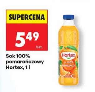 Sok 100% pomarańczowy Hortex, 1 l
