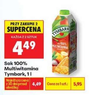 Sok 100% Multiwitamina Tymbark, 1 l